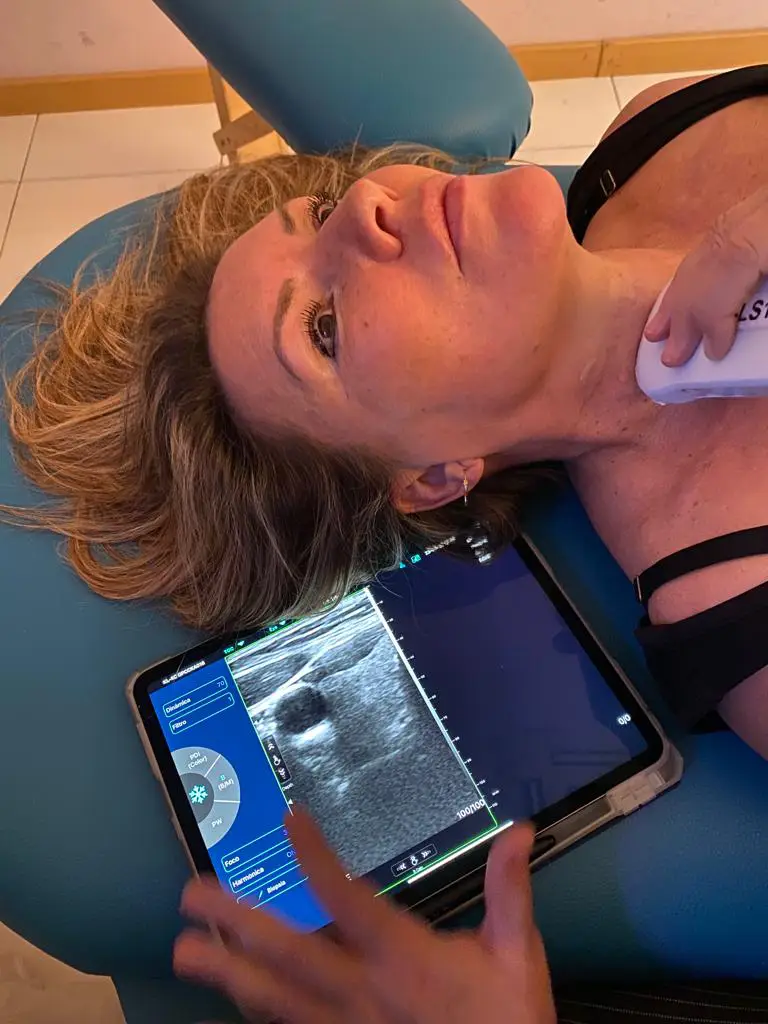 ejemplo uso ecografo portatil